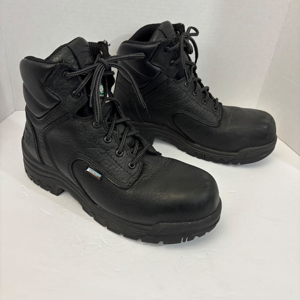 Timberland PRO TiTAN Womens 8.5W Work Boot 6" Waterproof Safety Toe Black 89639